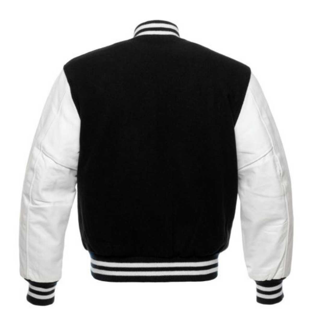 Leather Varsity Jacket Back Image