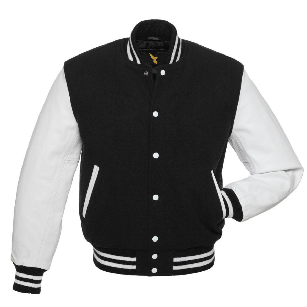 Leather Varsity Jacket Right Image