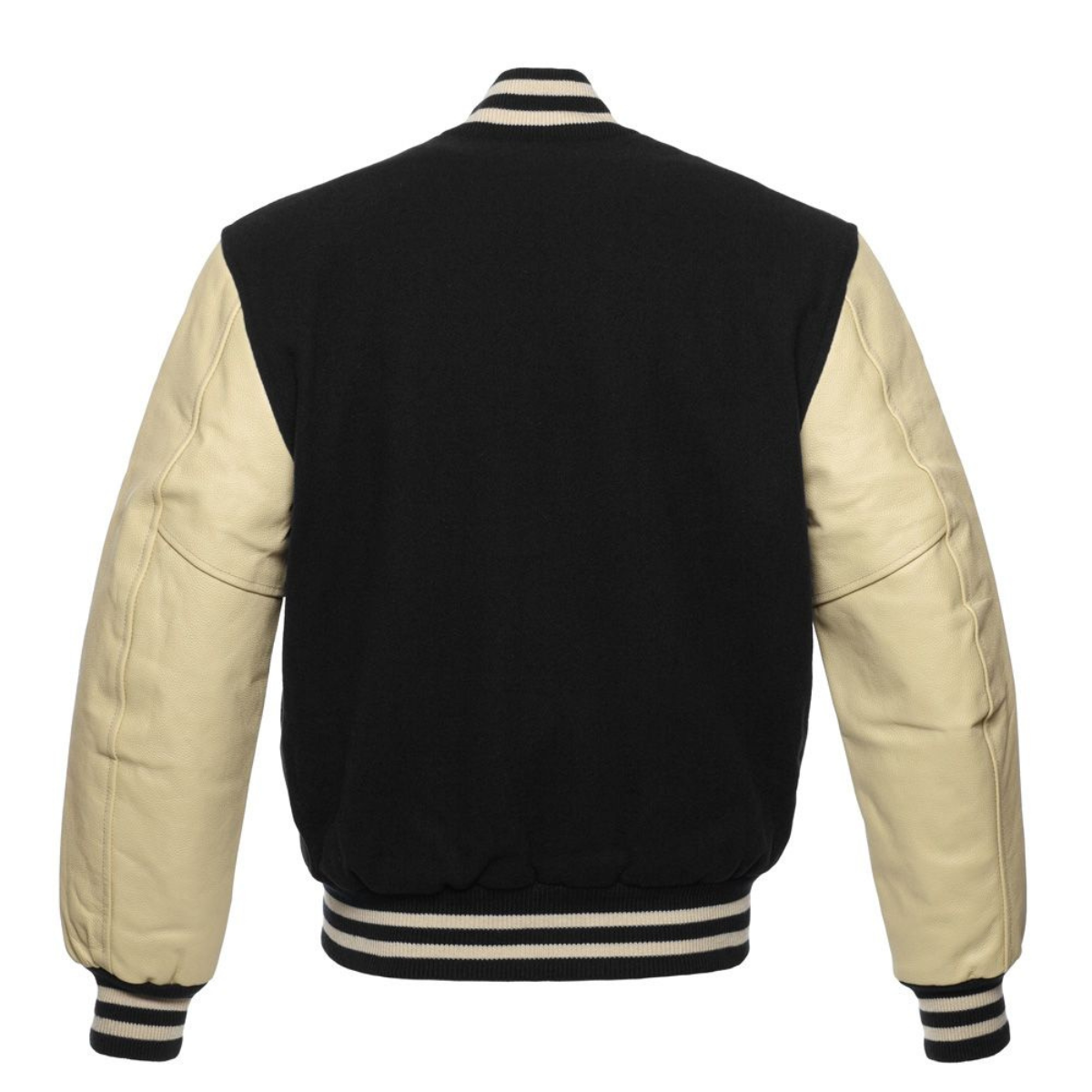 Leather Varsity Jacket Back Image