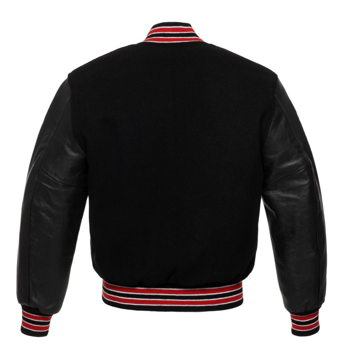 Leather Varsity Jacket Back Image