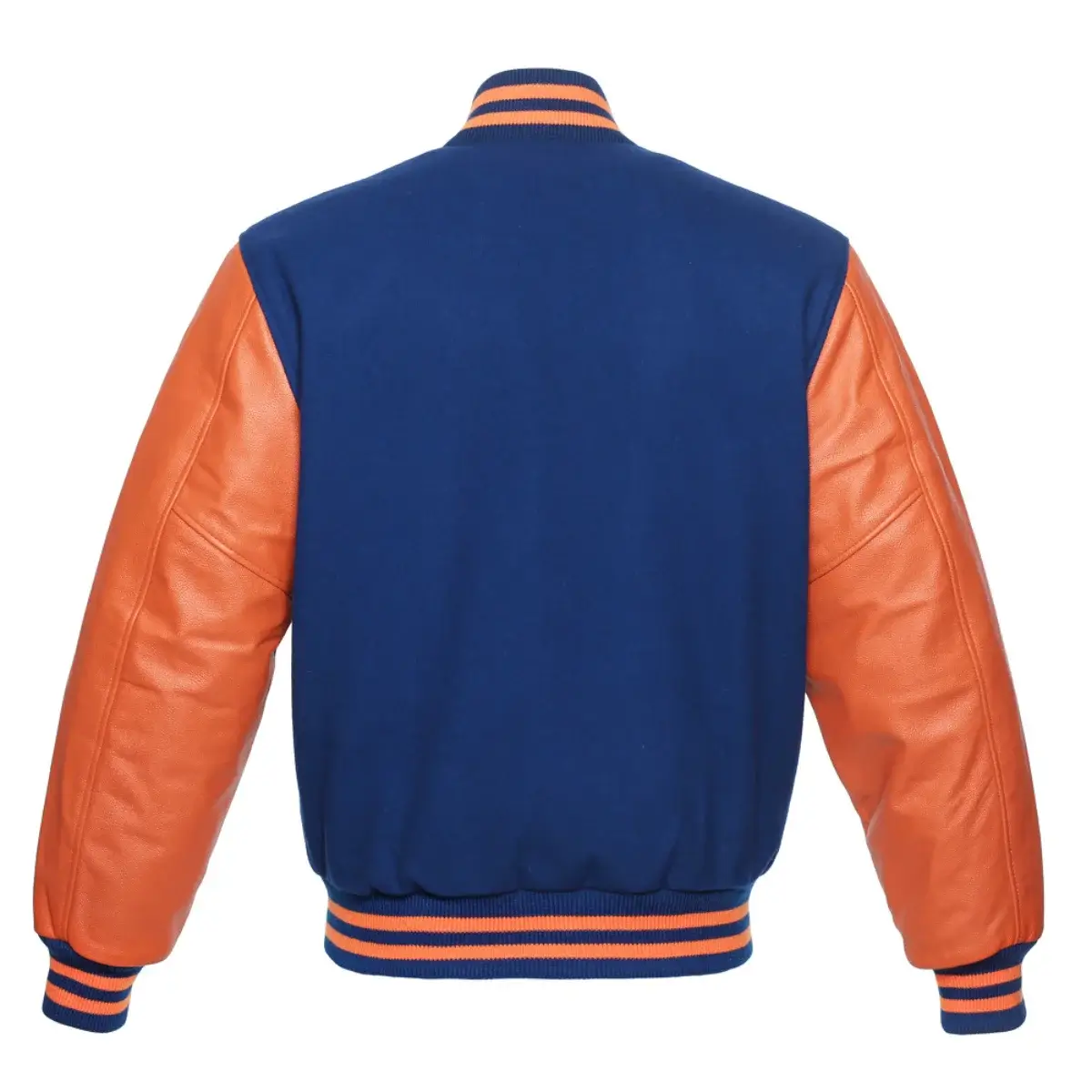 Back Image of Blue Varsity Jacket