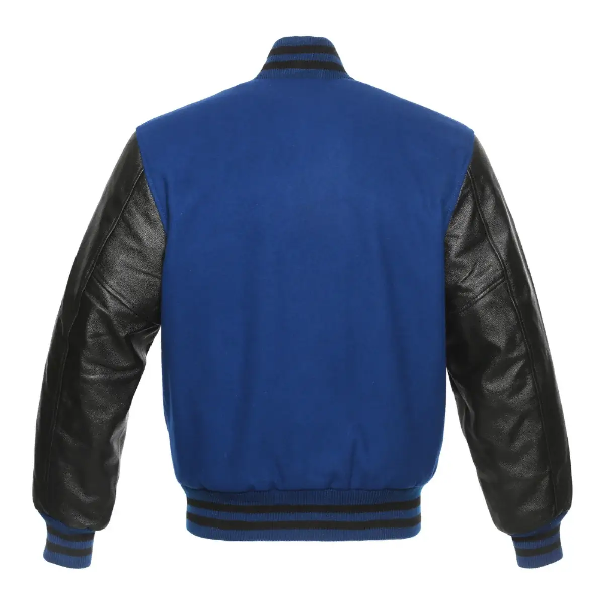 Back Image of Blue Varsity Jacket