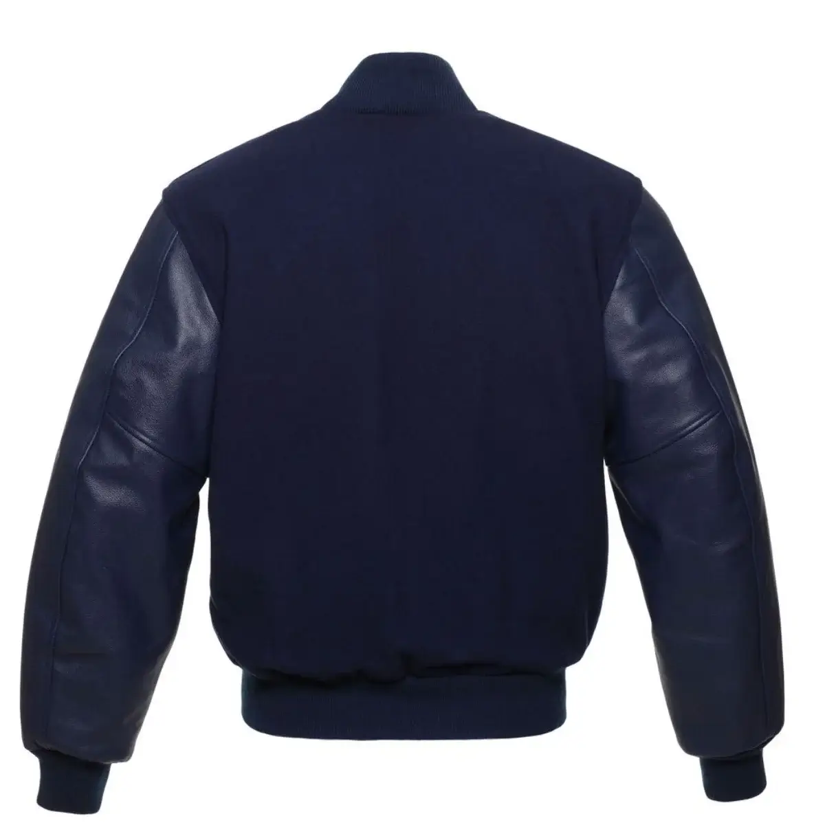 Back Image of Blue Varsity Jacket