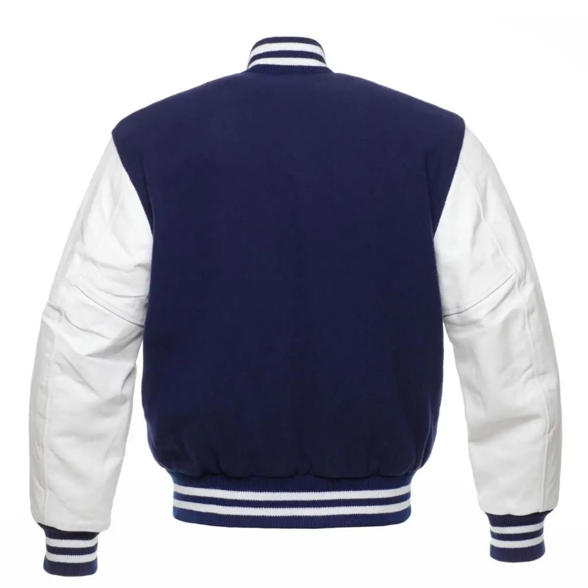 Back Image of Blue Varsity Jacket