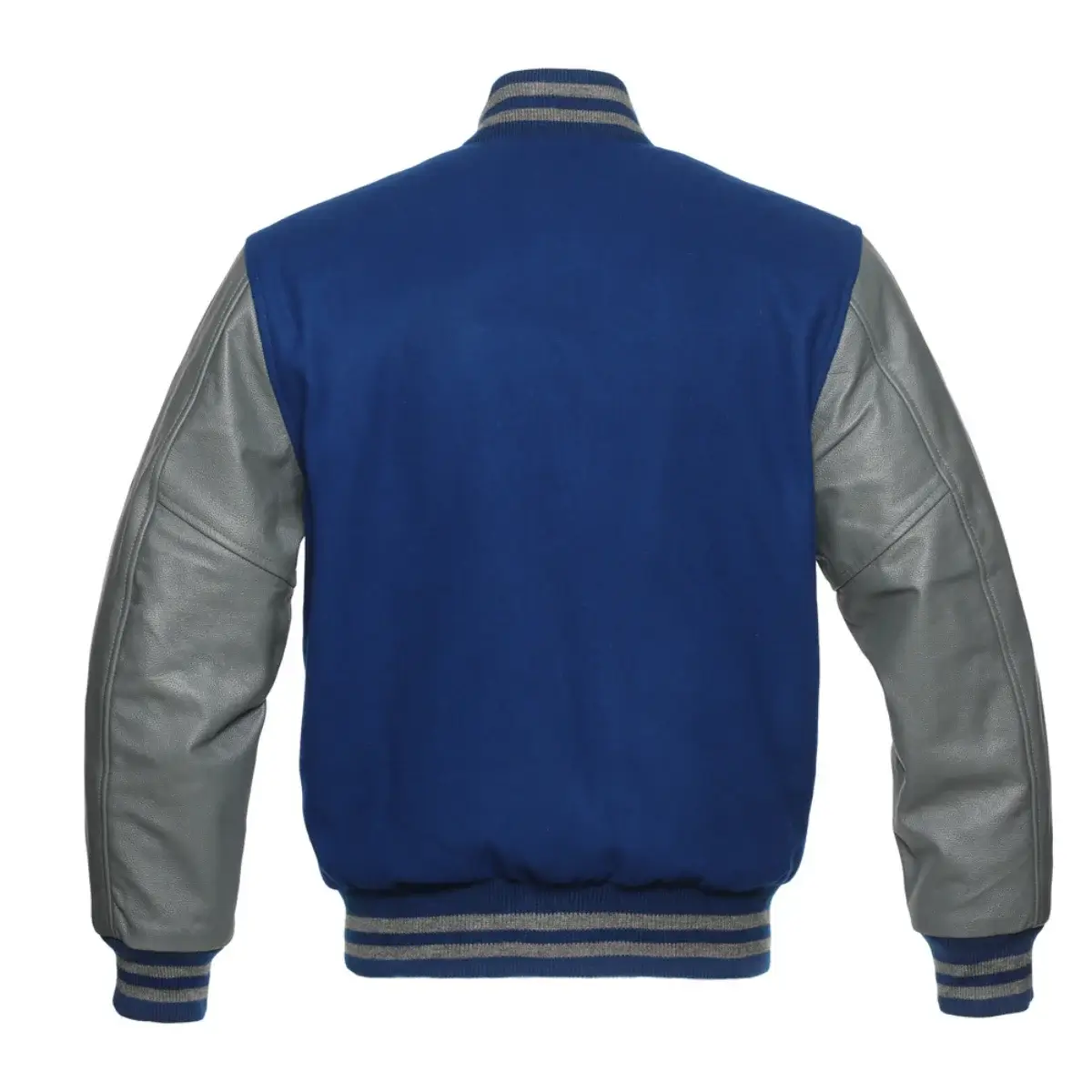 Back Image of Blue Varsity Jacket