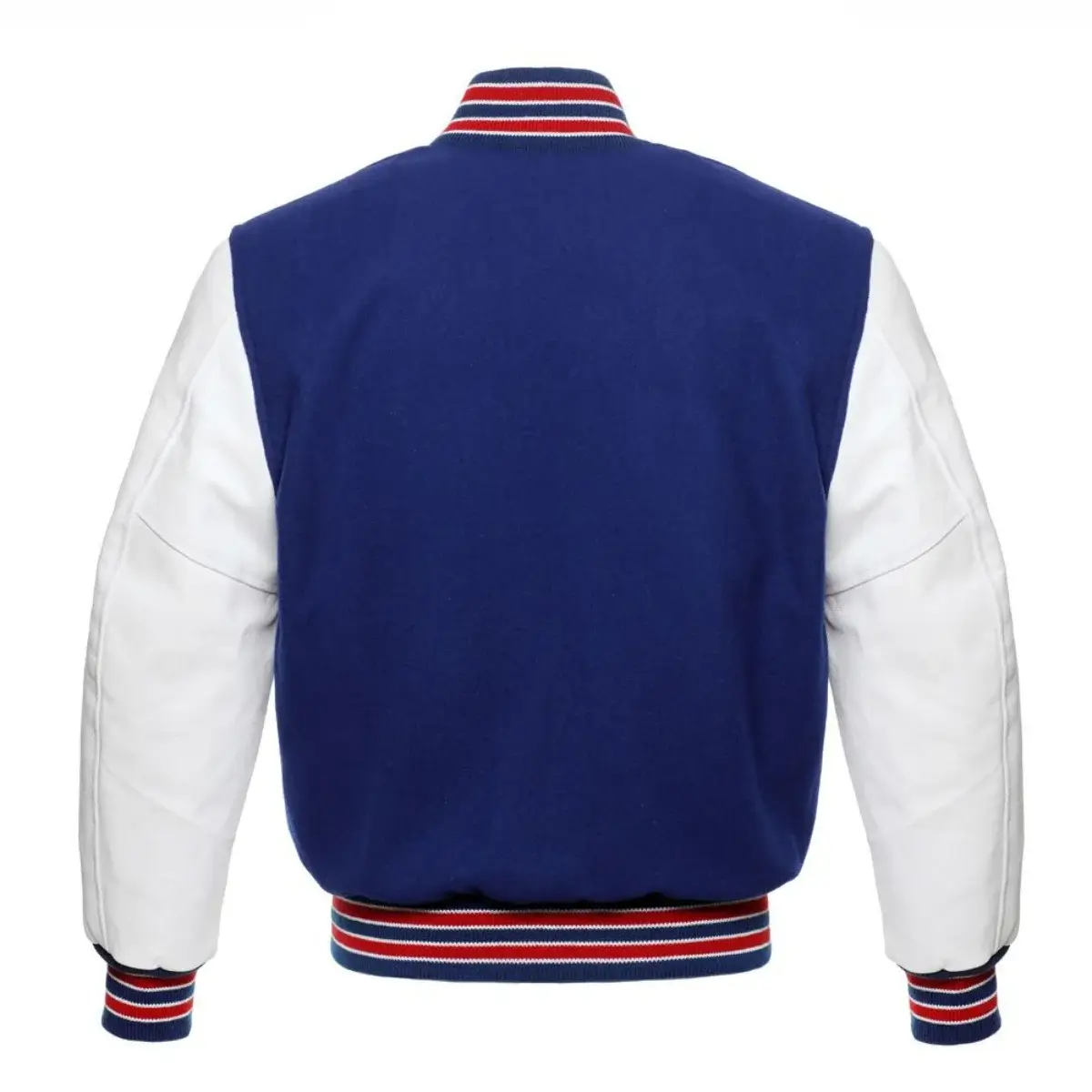 Back Image of Blue Varsity Jacket