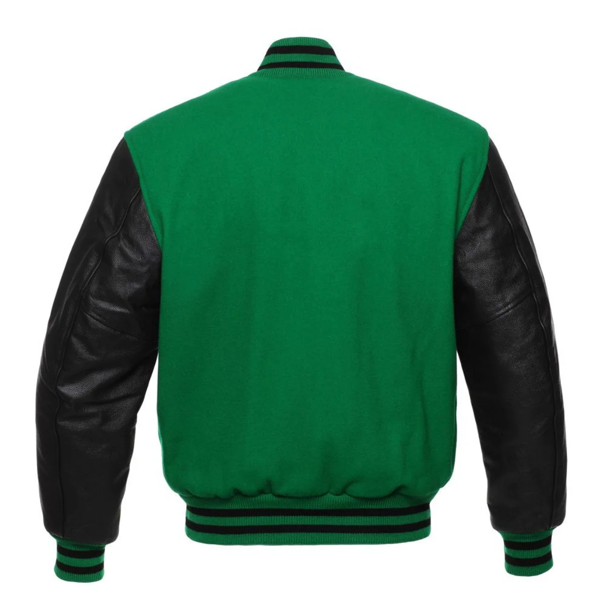 Back Image of Green Varsity Jacket