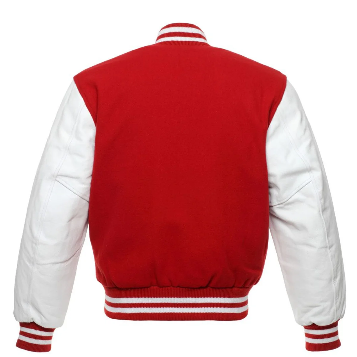 Leather Varsity Jacket Back Image