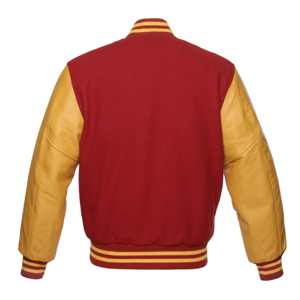 Leather Varsity Jacket Back Image