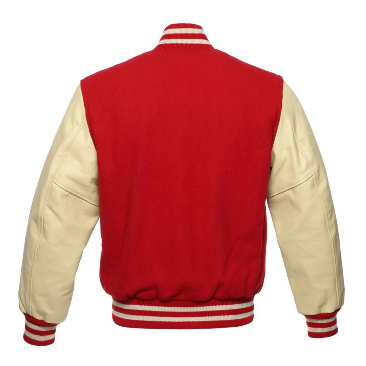 Leather Varsity Jacket Back Image