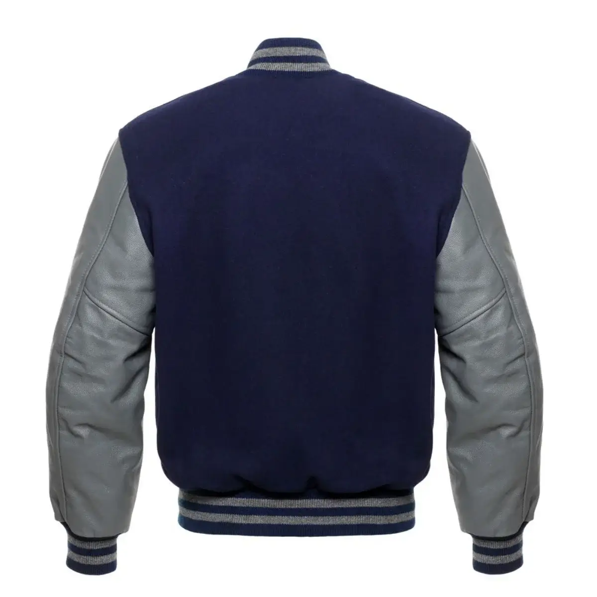 Leather Varsity Jacket Back Image