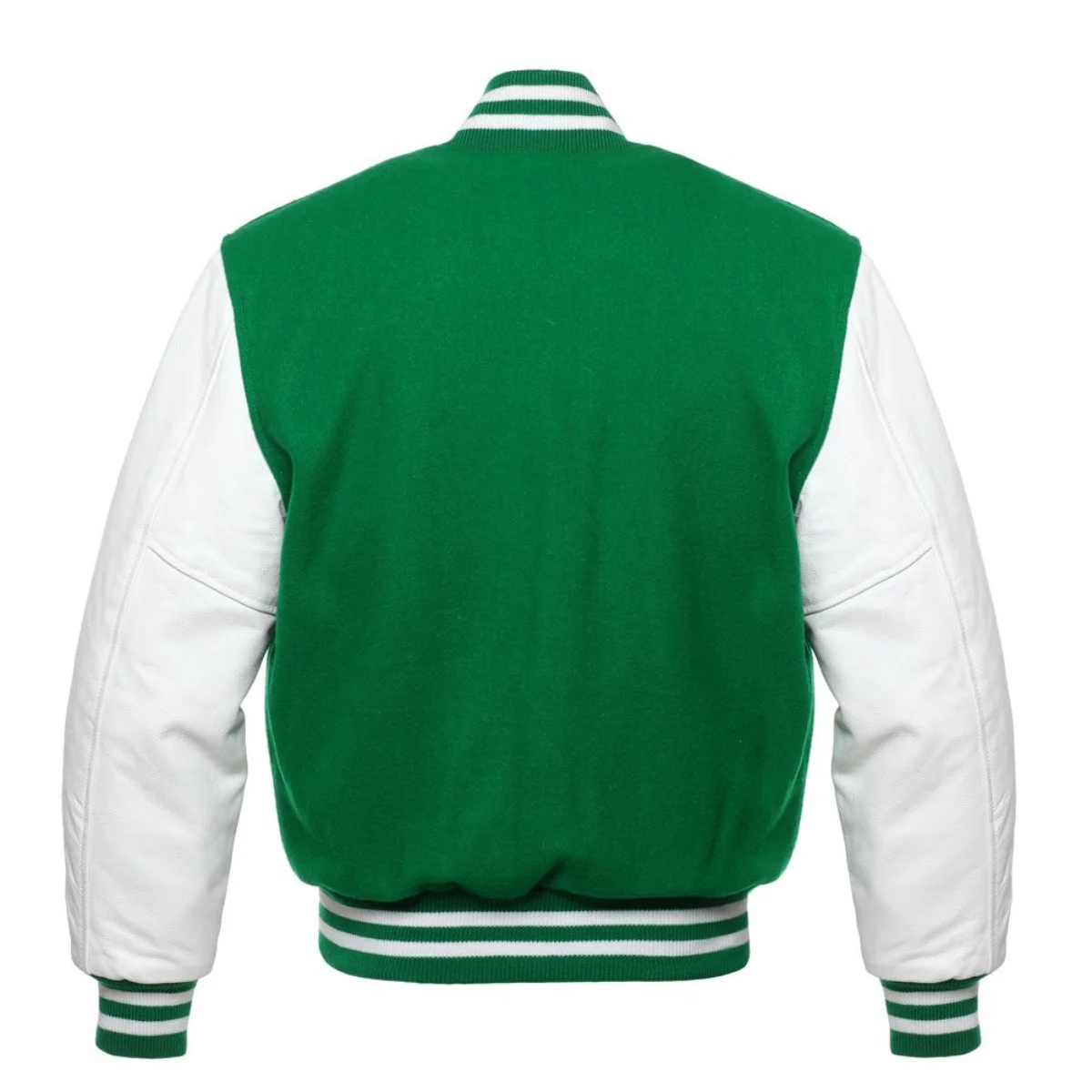 Leather Varsity Jacket Back Image