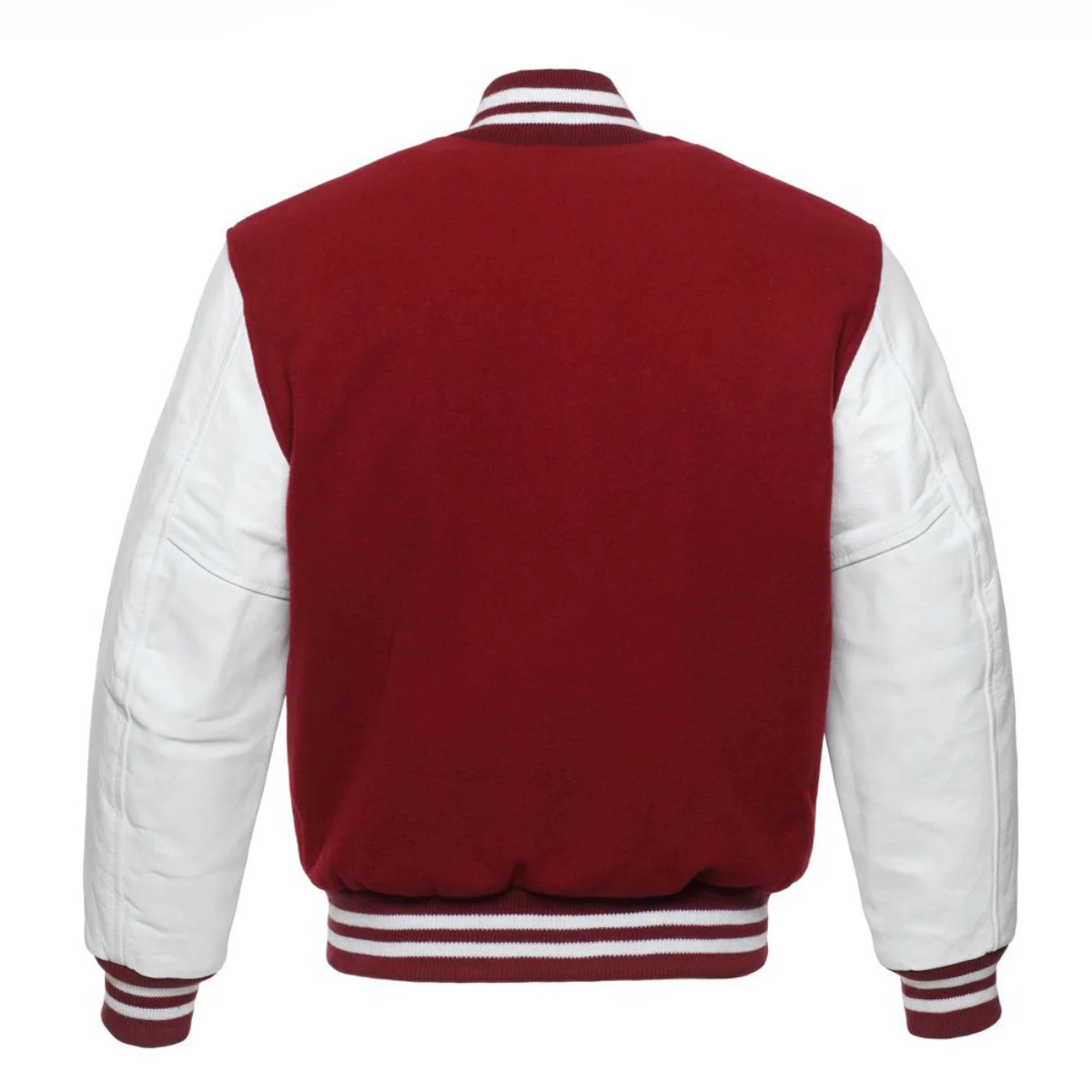 Leather Varsity Jacket Back Image