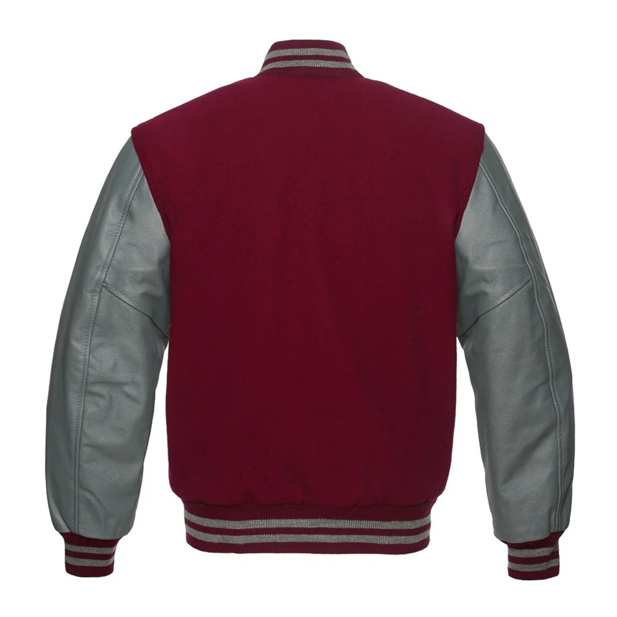 Leather Varsity Jacket Back Image