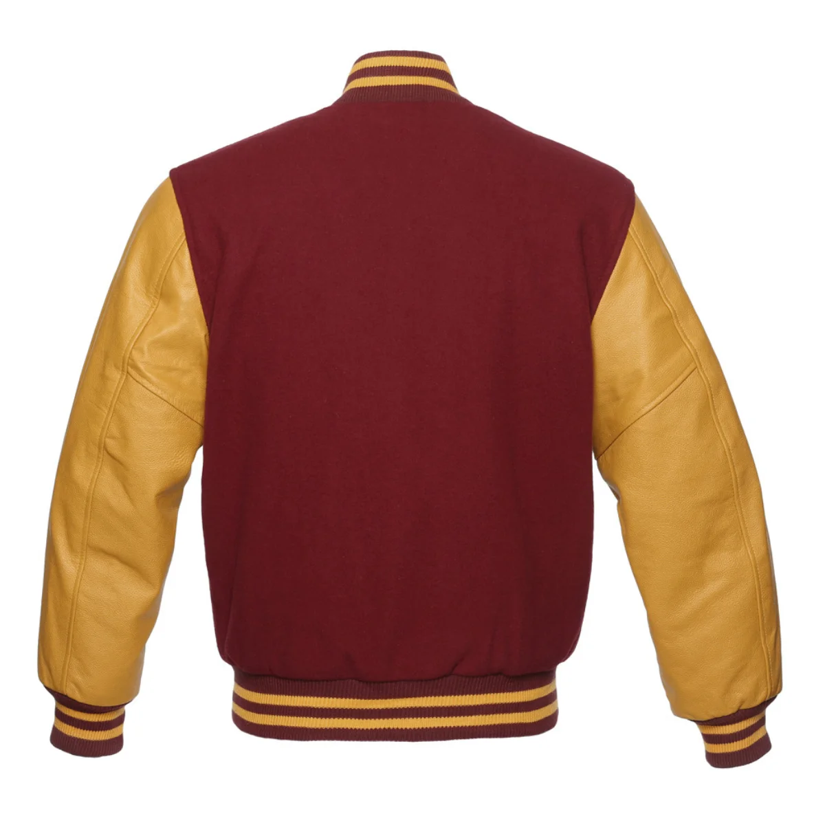 Leather Varsity Jacket Back Image