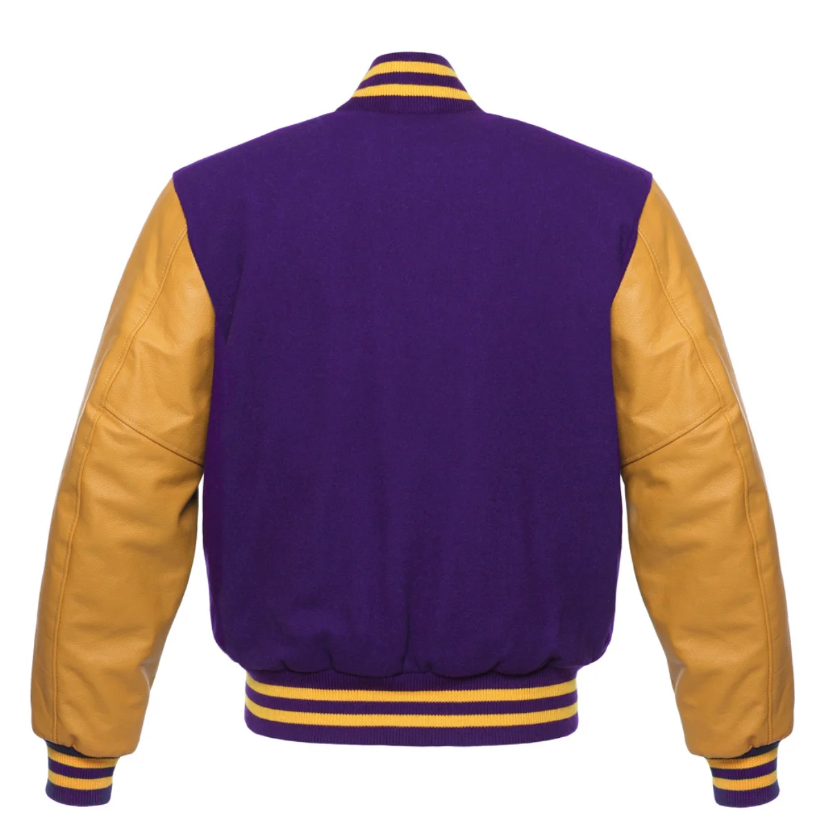 Leather Varsity Jacket Back Image