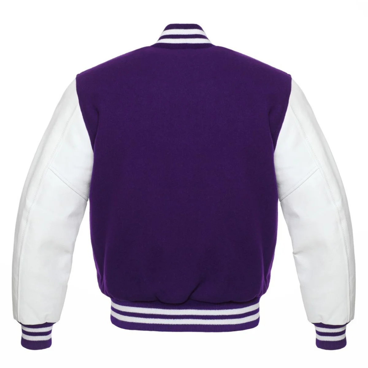 Leather Varsity Jacket Back Image