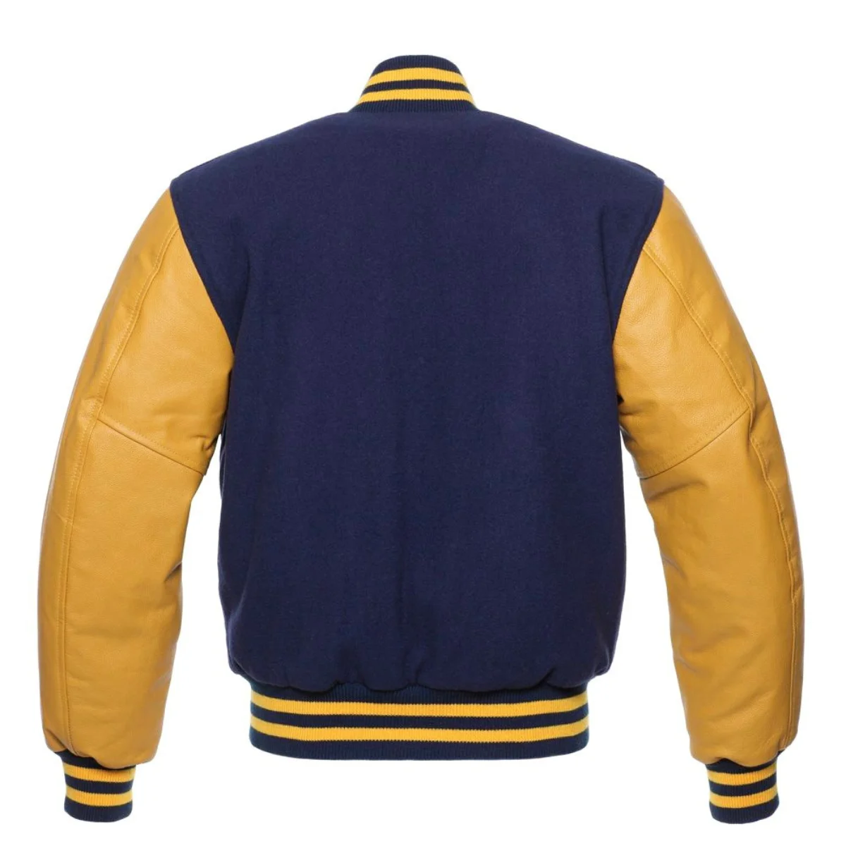 Leather Varsity Jacket Back Image