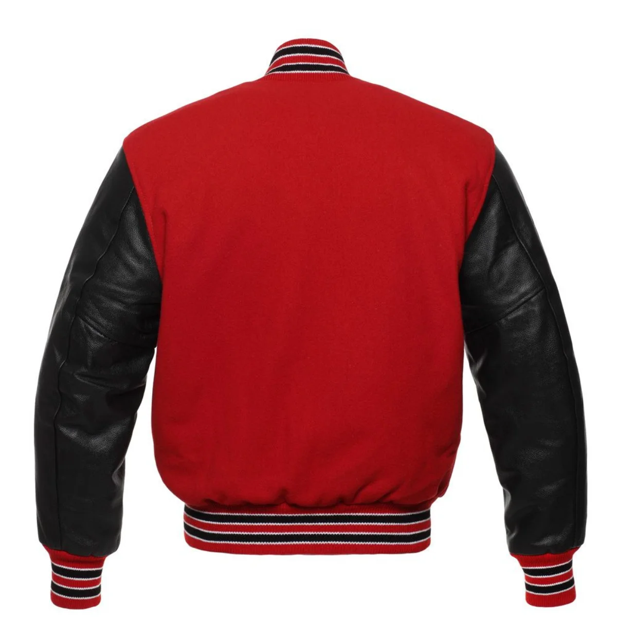 Leather Varsity Jacket Back Image