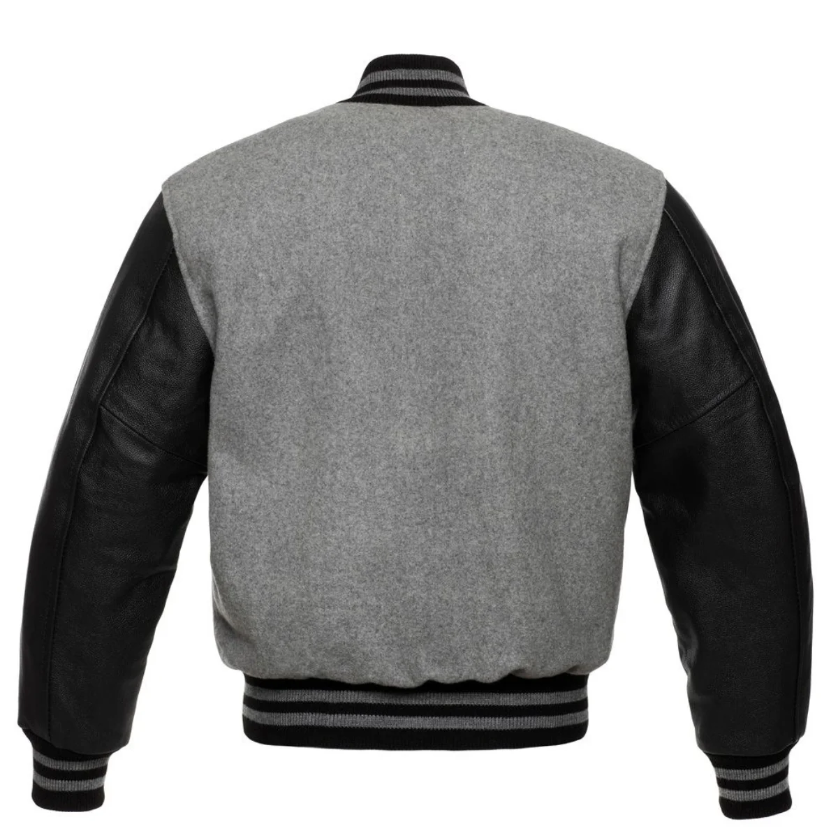 Leather Varsity Jacket Back Image