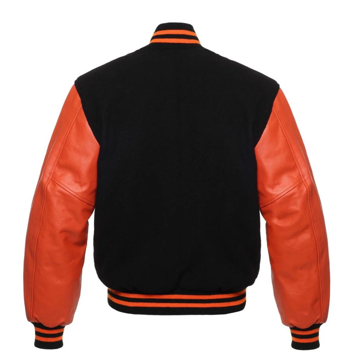 Leather Varsity Jacket Back Image