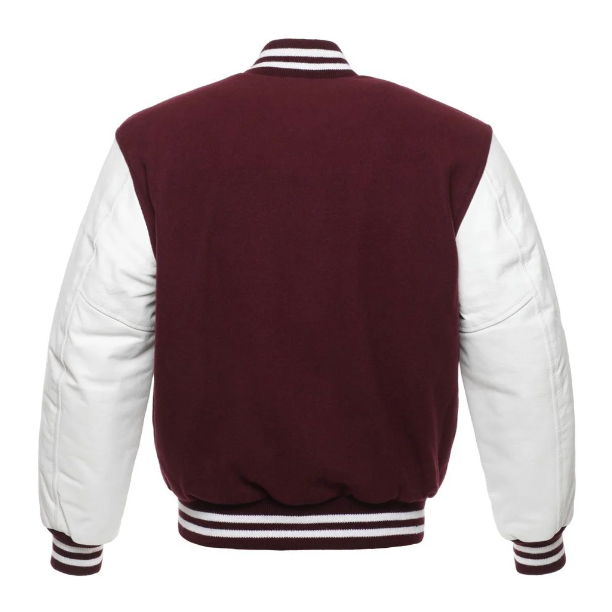 Leather Varsity Jacket Back Image