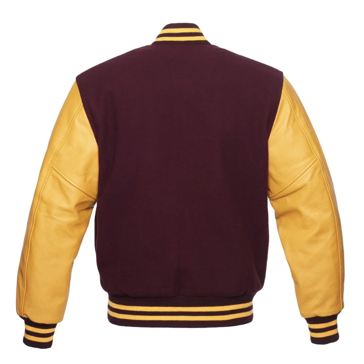 Leather Varsity Jacket Back Image