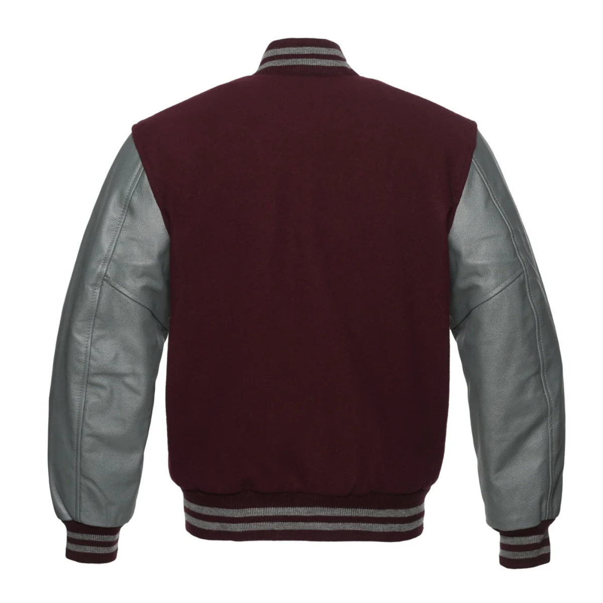 Leather Varsity Jacket Back Image