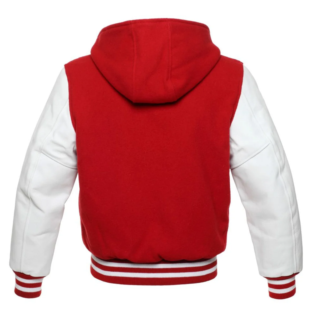 Back Image of Red Varsity Jacket