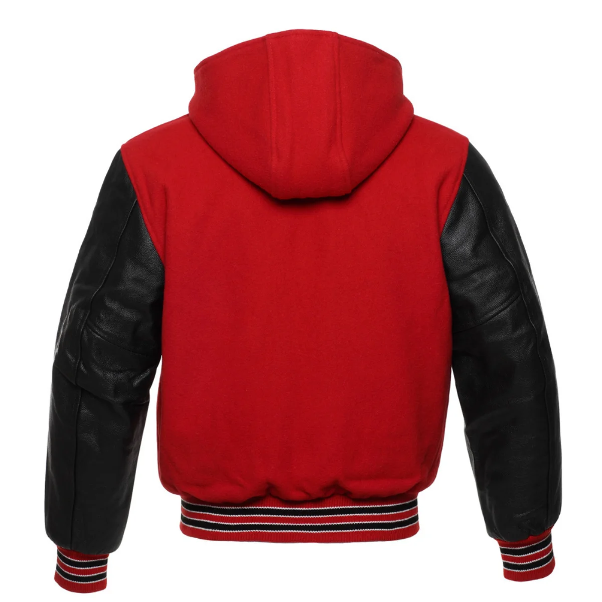 Back Image of Red Varsity Jacket