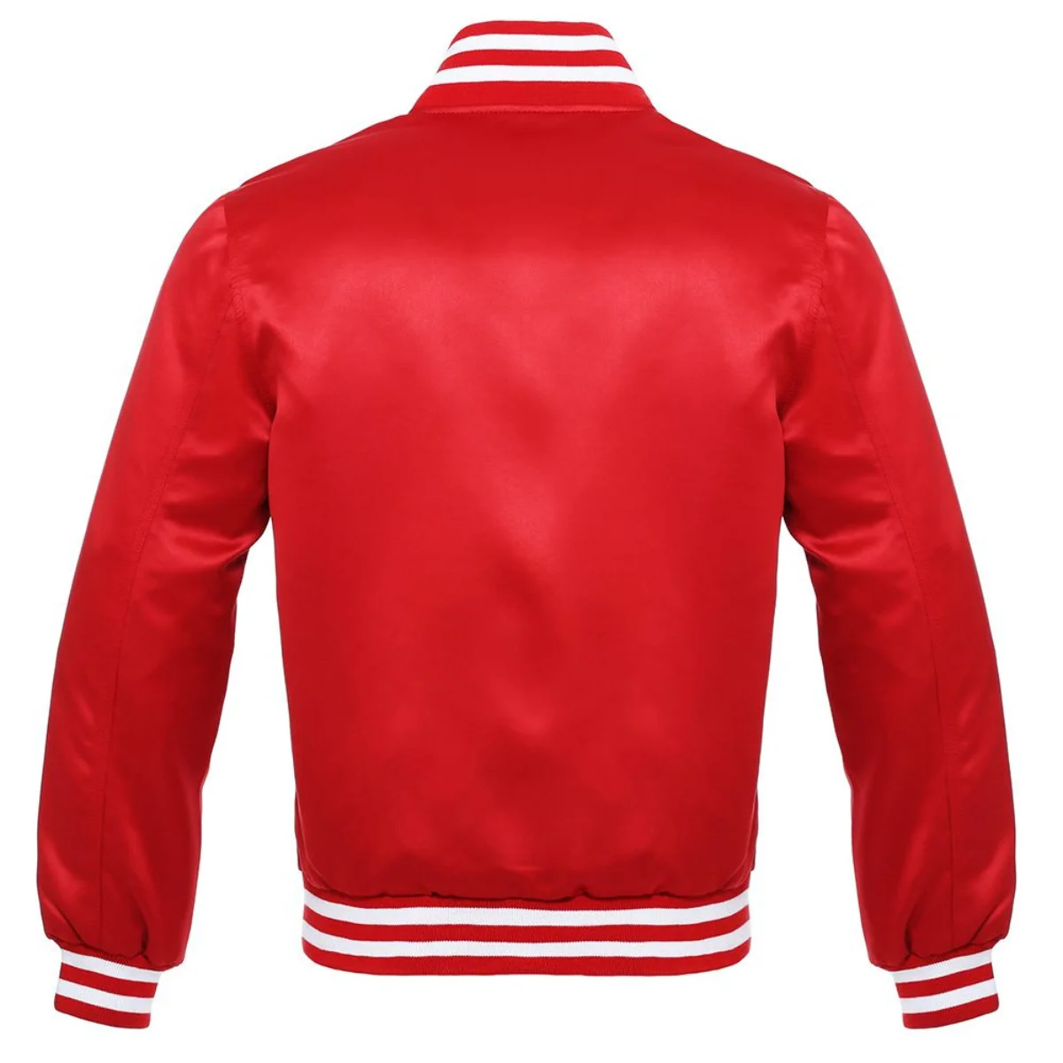 Back Image of Red Varsity Jacket