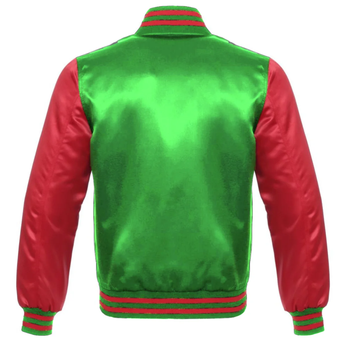 Back Image of Red Varsity Jacket