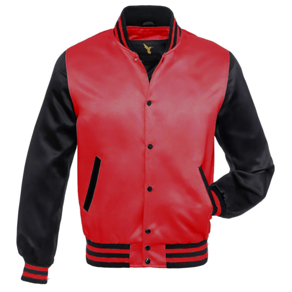 Front Image of Red Varsity Jacket