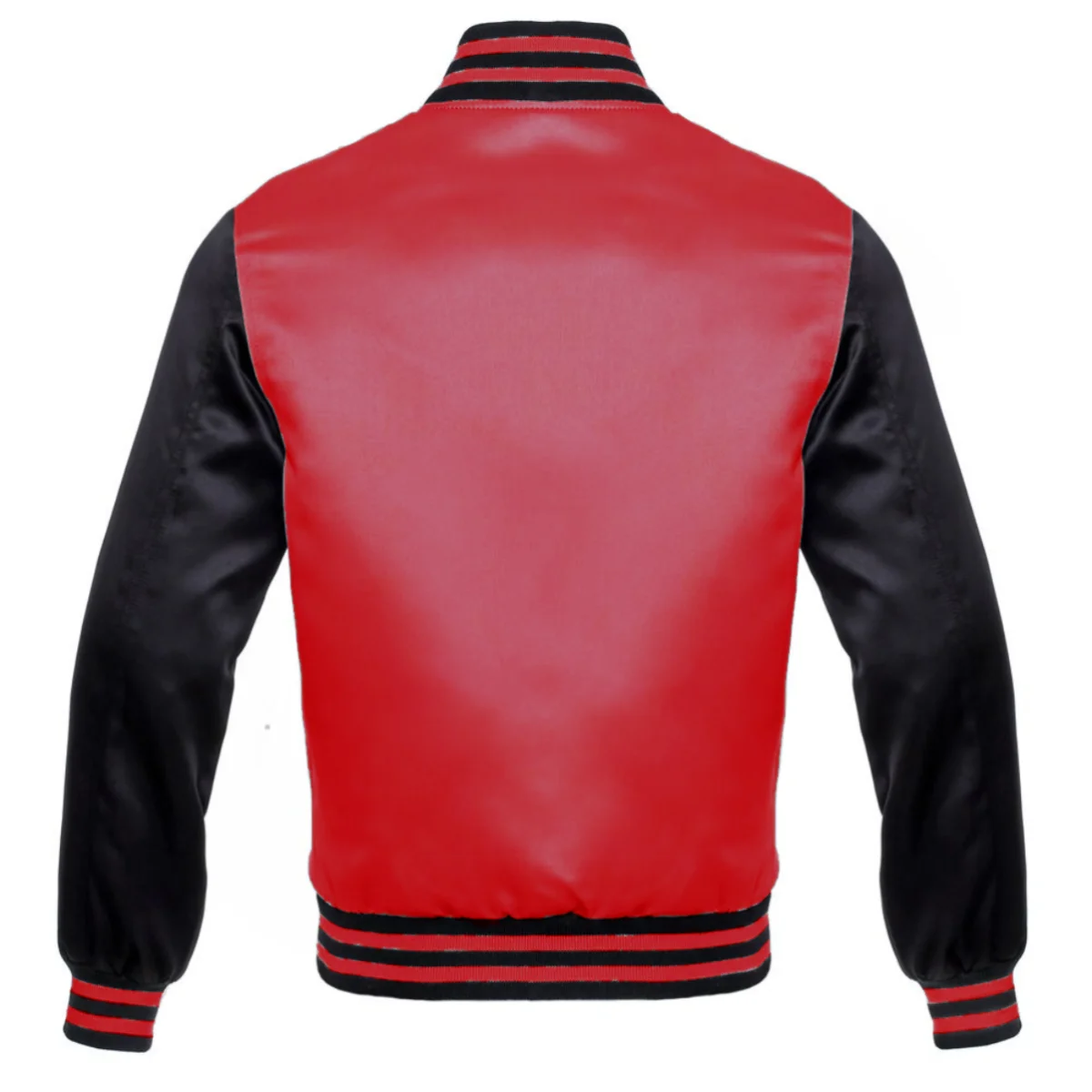 Back Image of Red Varsity Jacket