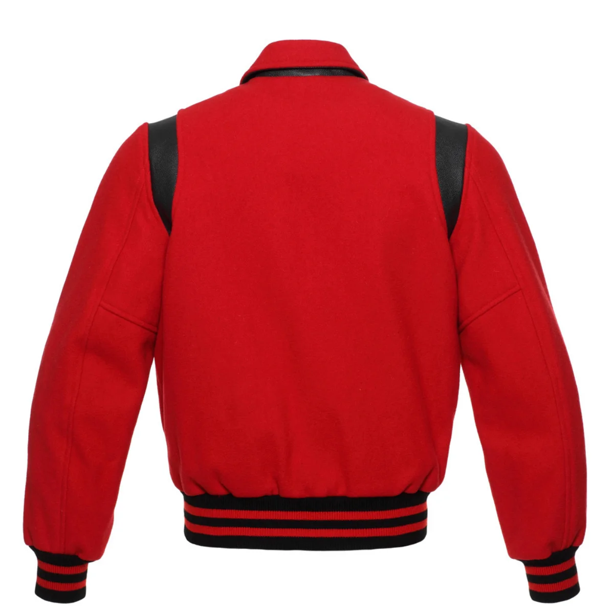 Back Image of Red Varsity Jacket