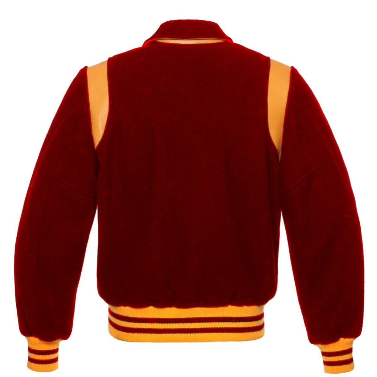 Back Image of Red Varsity Jacket