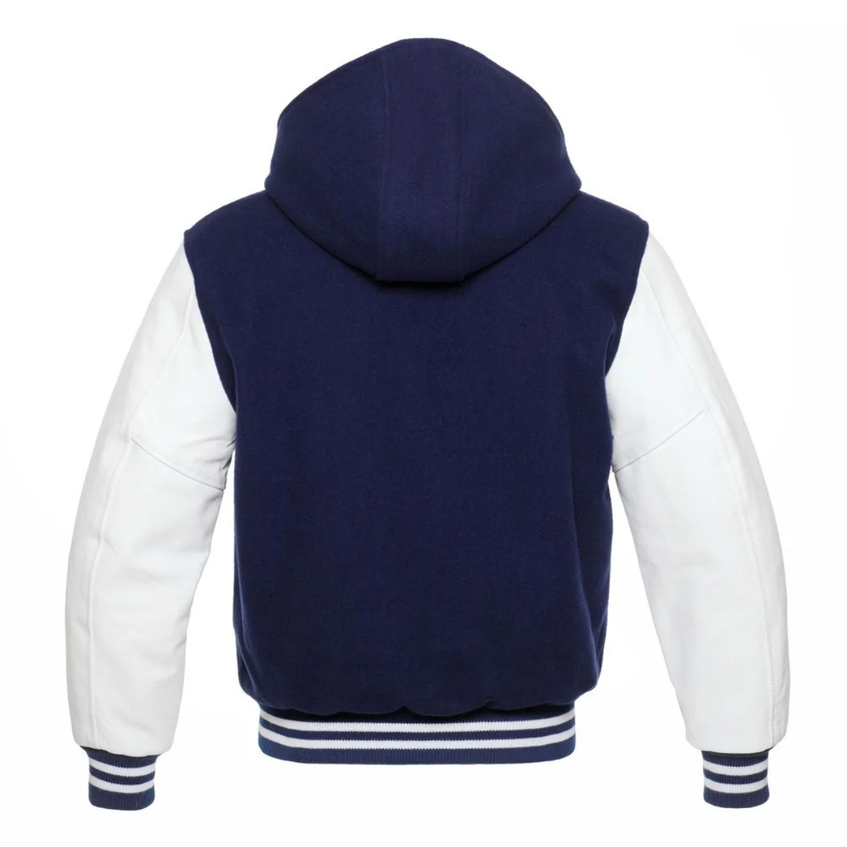 Back Image of Hooded Varsity Jacket