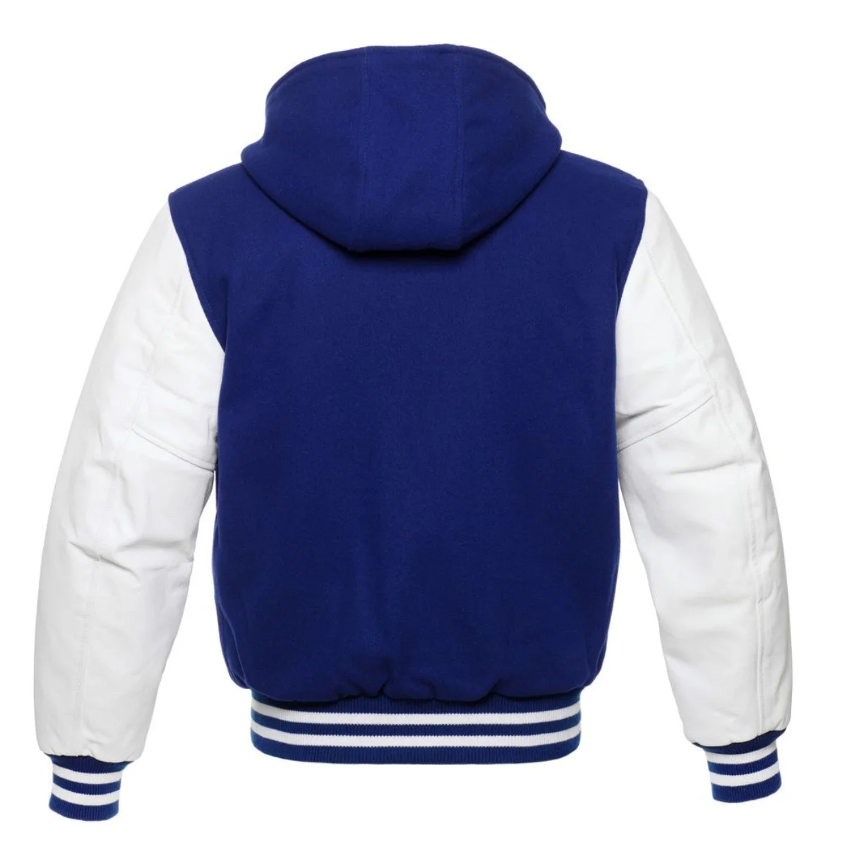 Back Image of Hooded Varsity Jacket