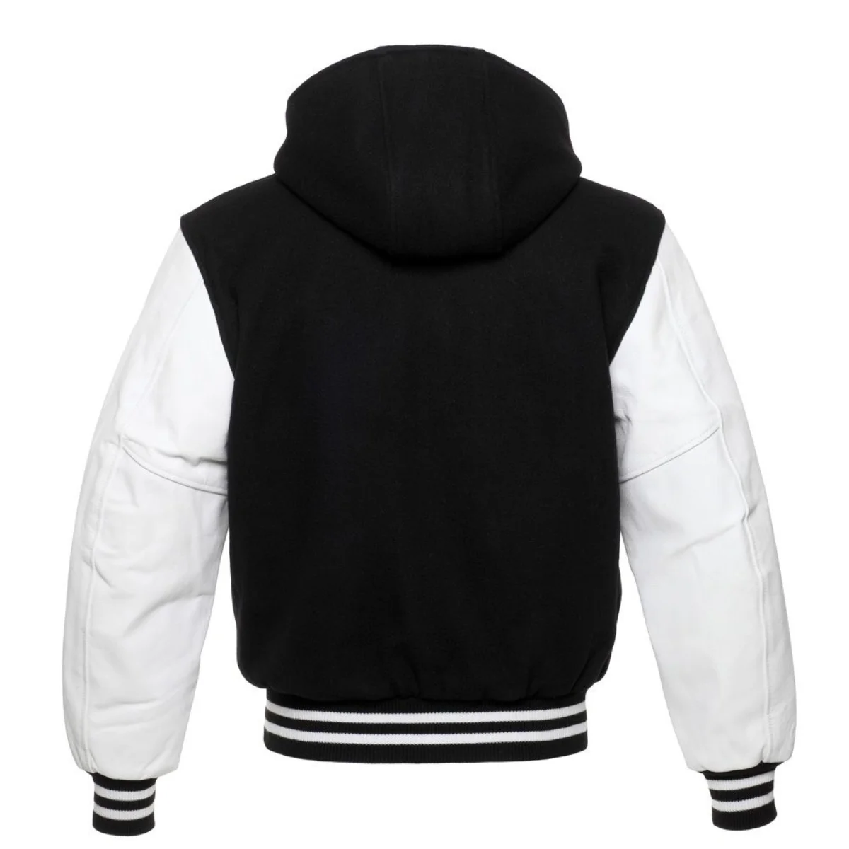 Back Image of Hooded Varsity Jacket