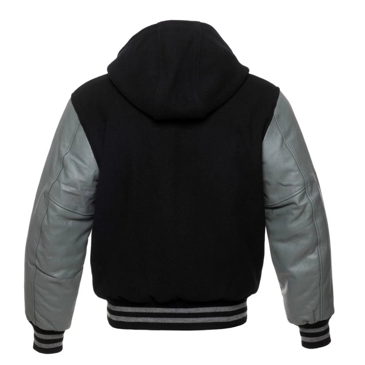 Back Image of Hooded Varsity Jacket