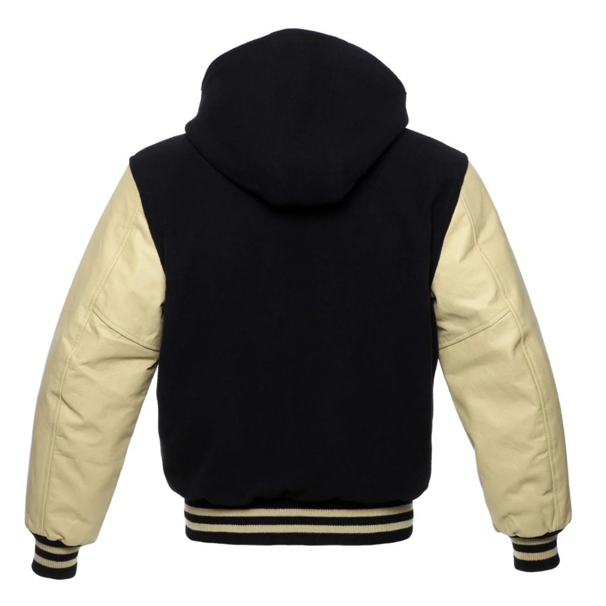 Back Image of Hooded Varsity Jacket