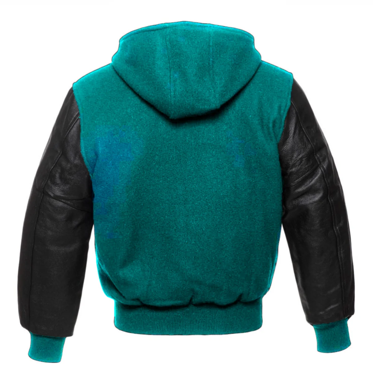 Back Image of Hooded Varsity Jacket