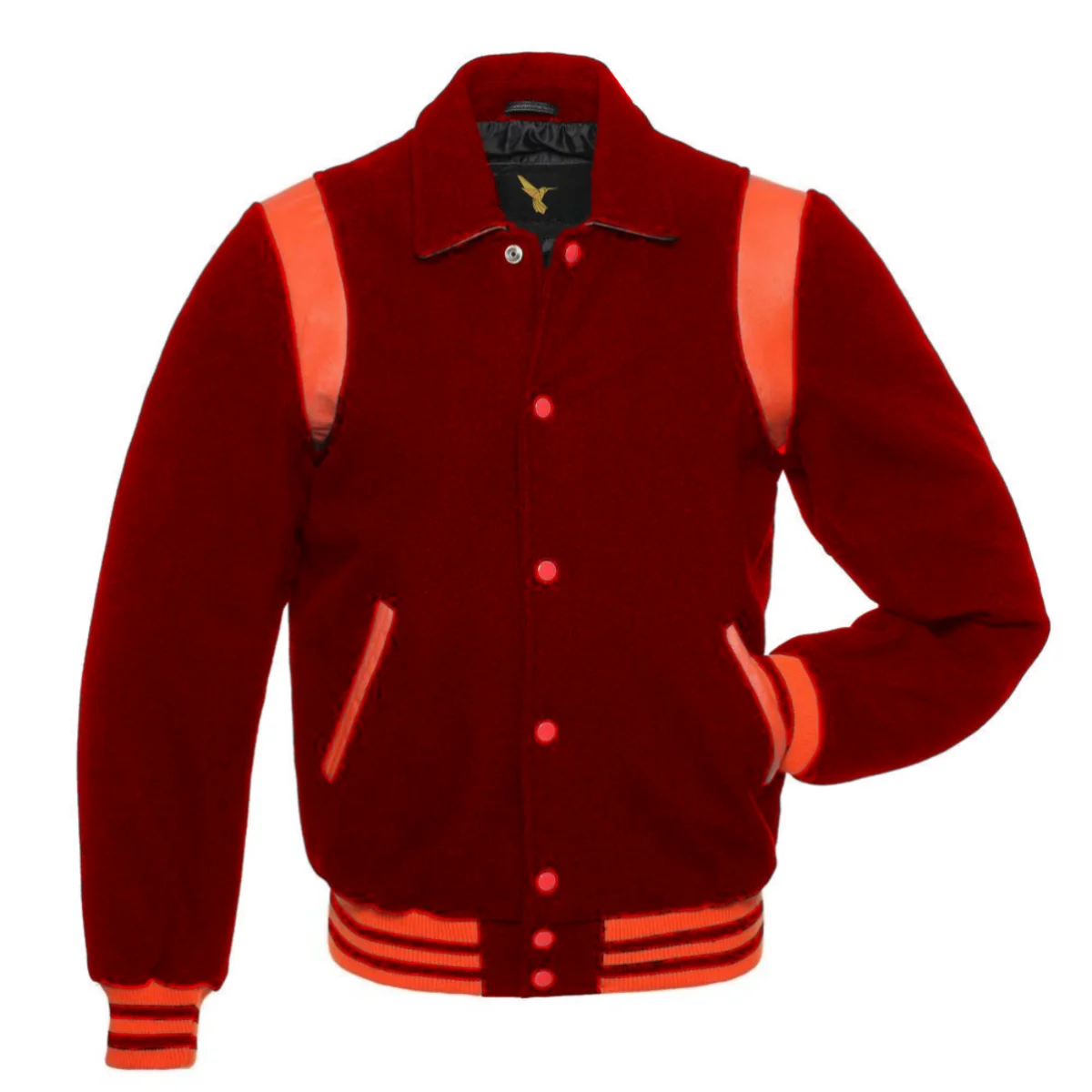 Inner Side of Vintage Varsity Jacket