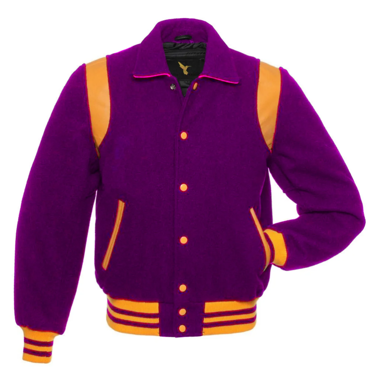 Inner Side of Vintage Varsity Jacket