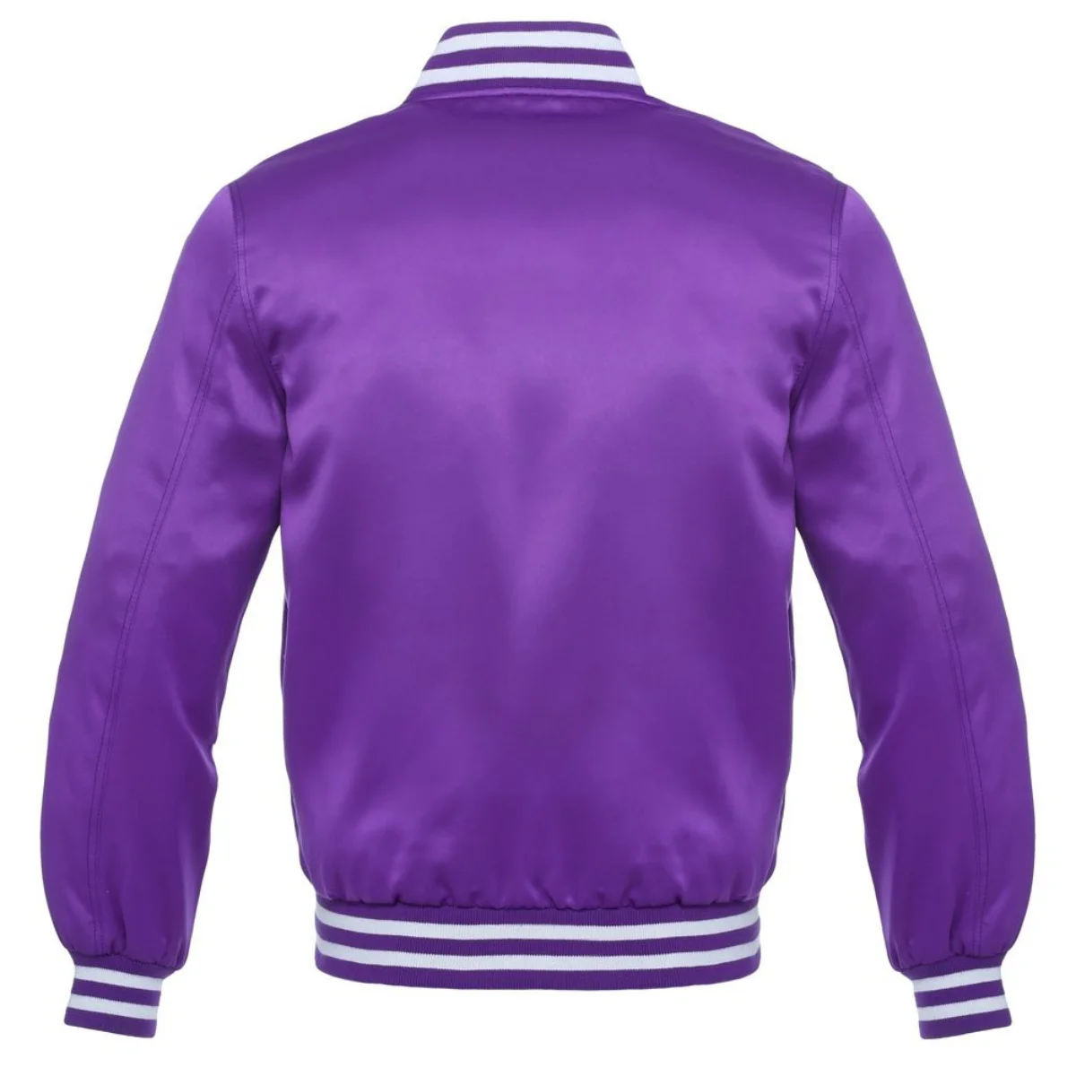 Back Image Of Satin Bomber Jacket