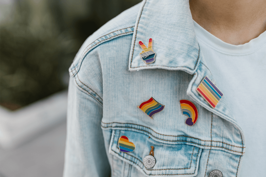 Varsity Jacket with Patches and Pins