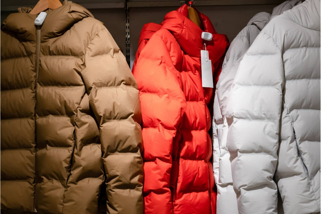 Natural down jackets