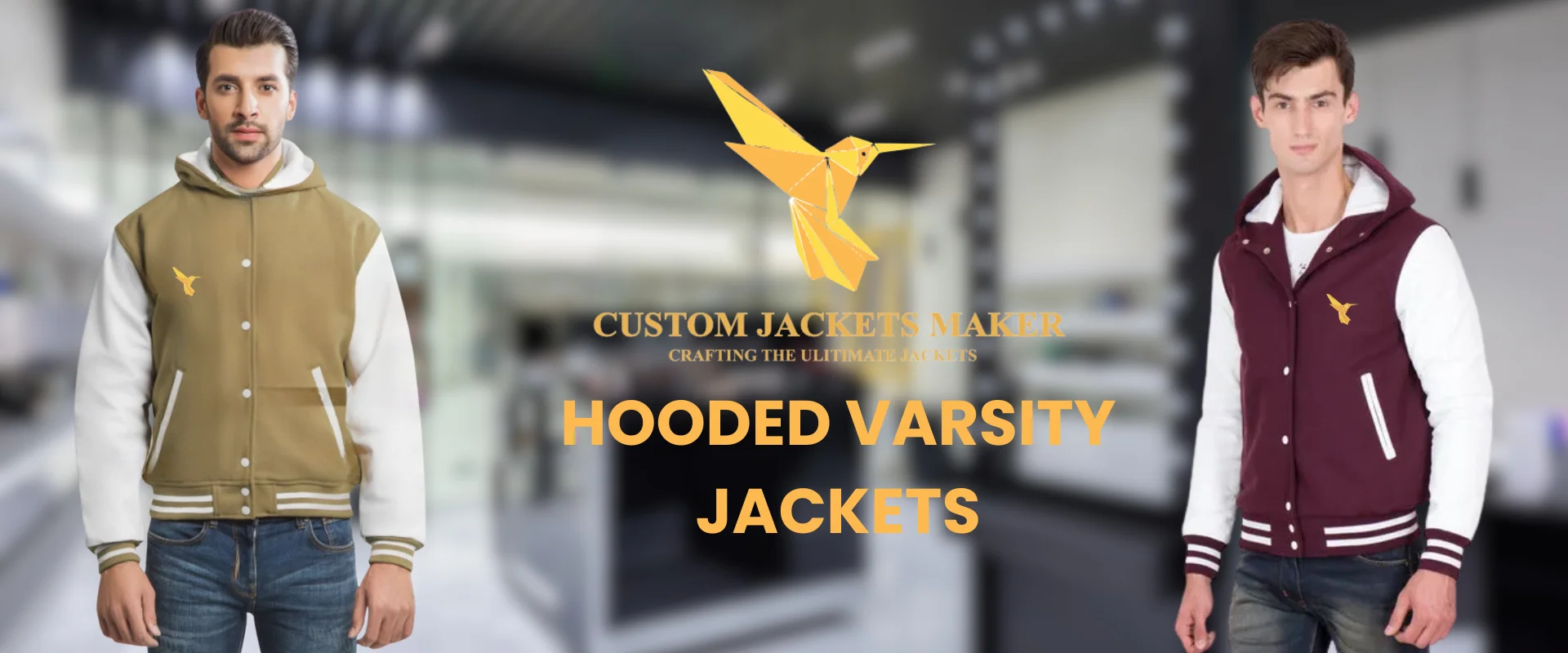 Banner Image of Hooded Varsity jacket