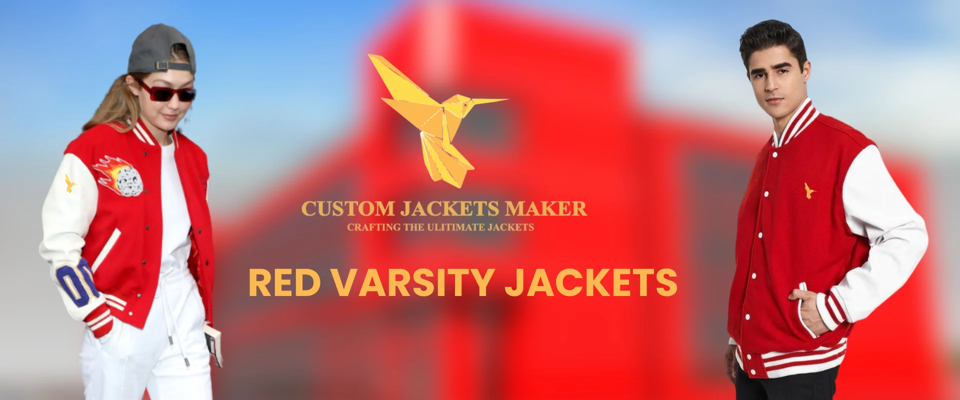 Banner Image of Red Varsity jacket